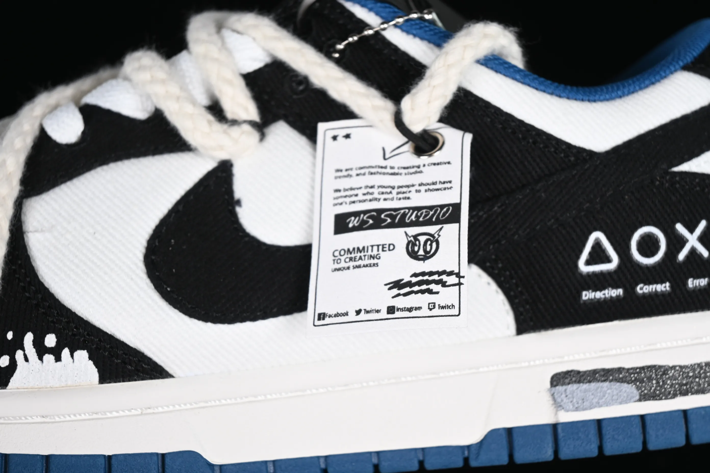 All categories Nk SB Dunk Series Nk SB Dunk Low Low-top sneakers J version Nk Dunk Low Retro "Industrial Blue" Washed denim Graffiti SB strappy low-top casual sneakers DV0834-101